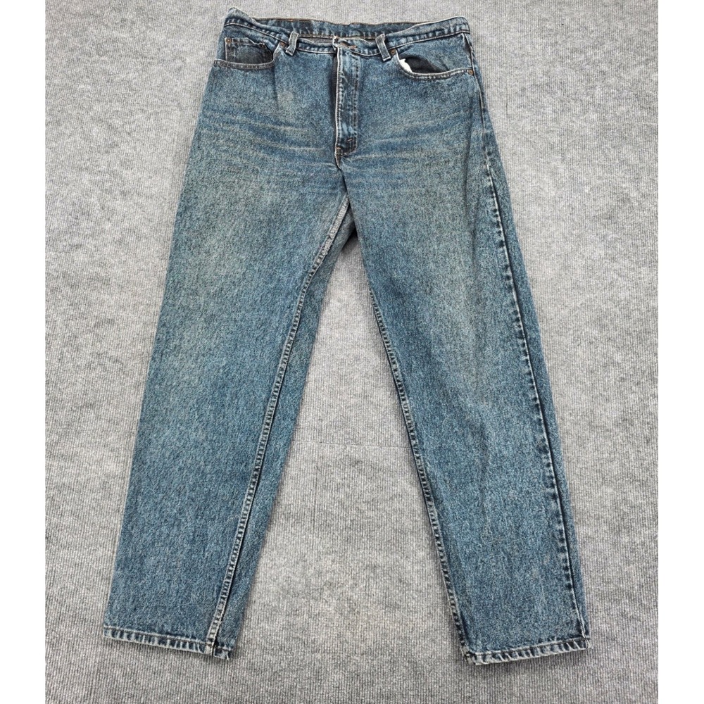 VTG Levis 550 XX Relaxed Fit Tapered Leg Acid Wash Jeans USA 38x32 (fit 36x31)
